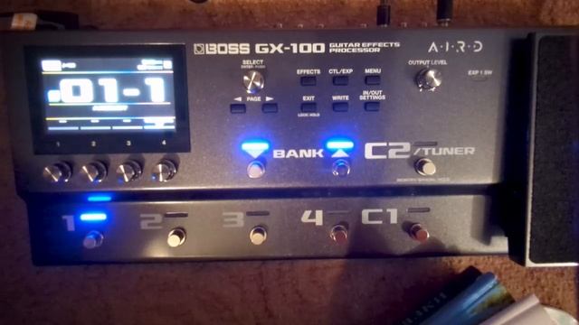 Процессор BOSS GX100 | БЫСТРЫЙ СТАРТ