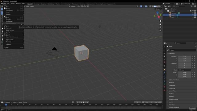 Blender 4.4 2 - 11 The Interface смотреть онлайн