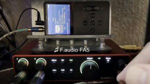 F.audio FA5 и Focusrite Scarlett 2i2 сравнение звука