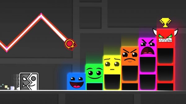 Лестница СЛОЖНОСТЕЙ в Geometry Dash
