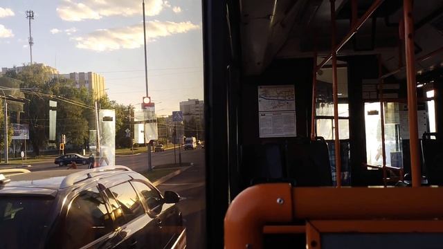 поездка на троллейбусе БКМ 221 (128) Маршрут 3 ПС 