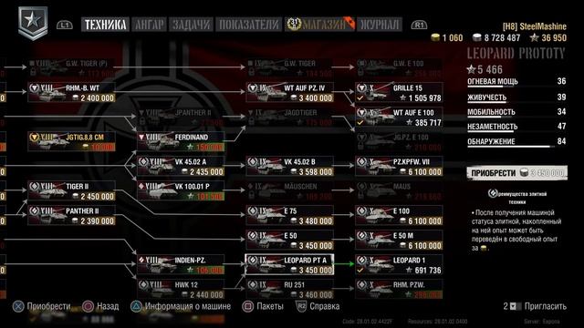 [H8] WoT Console PS4 - СтИльные друзья