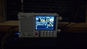 Deepelec DP 666. TEF 6686. Приём FM в Кишиневе  радио Спутник. 106.5 МГ