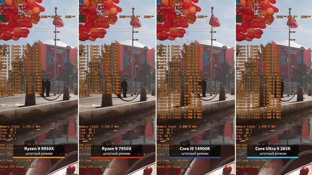 Ryzen 9 9950X Vs Core 9 Ultra 285K Vs 14900K Vs 7950X: обзор, разгон и тест в со