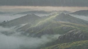 Гроза в горах ⛈️🏔️ | Мощный ливень и гром для сна и р?