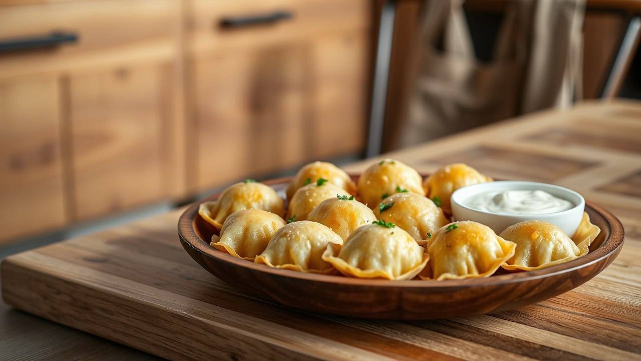 Горячие, сочные, хрустящие: как эти домашние Жареные Пельмени сведут Вас с ума?! смотреть онлайн