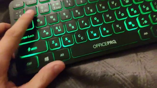 Краткий видеобзор на клавиатуру OfficePro SK790B черная