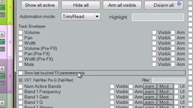 17 Reaper Быстрый доступ к автоматизации параметров смотреть онлайн