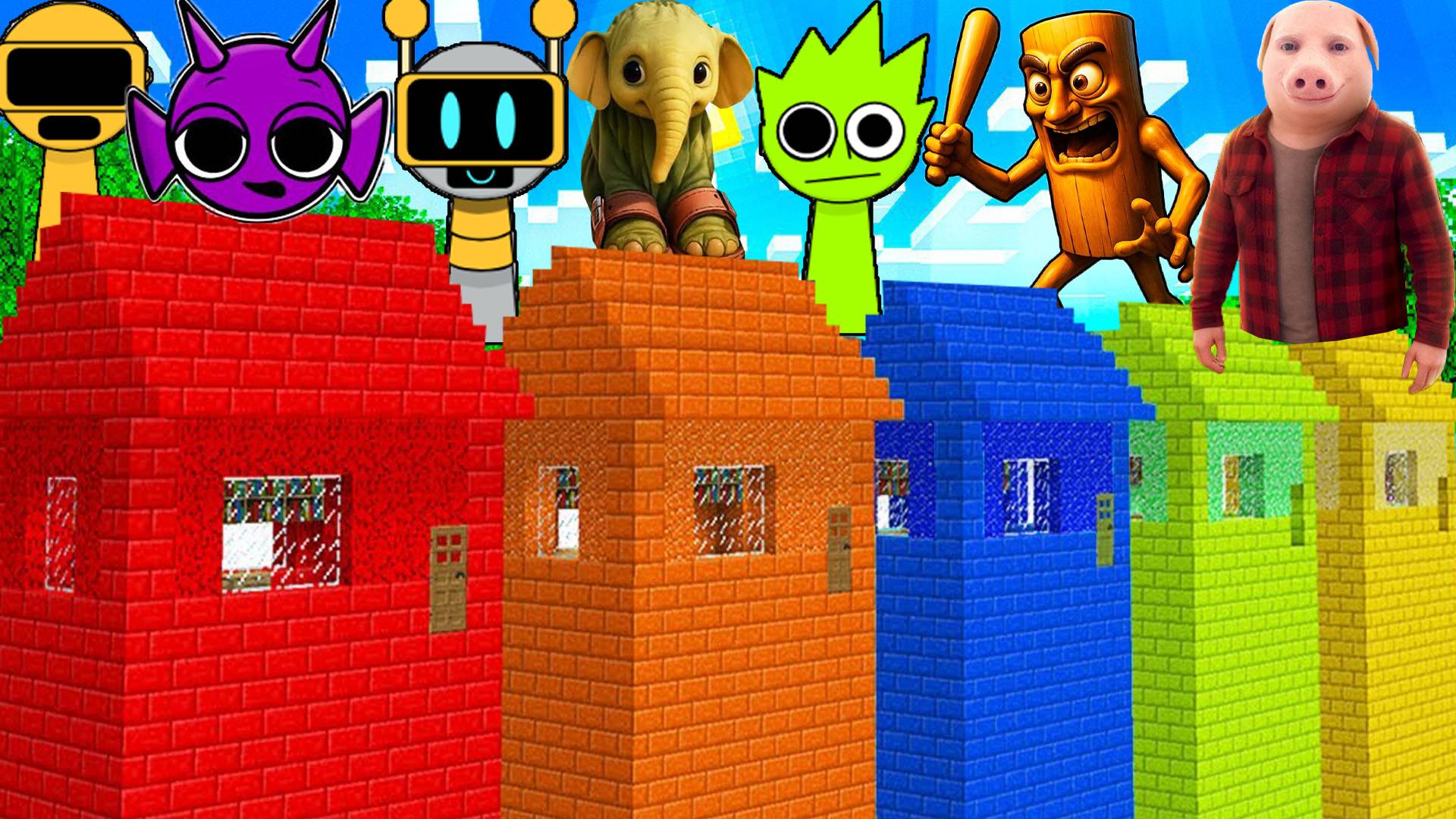 ВЫБЕРИ НЕОБЫЧНЫЙ ДОМ В ИСПЫТАНИИ ТВ ВУМЕН МИНЬОН ХАГГИ ВАГГИ В МАЙНКРАФТ смотреть онлайн