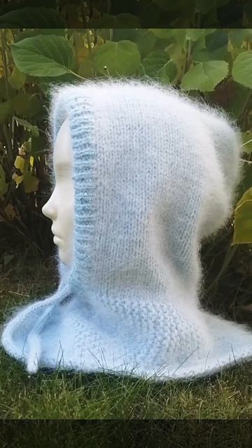 Наличие! Капор из пуха норки. Цена 2500р. #вязанаяодежда #капор #вязанаяшапка #капор #вязание смотреть онлайн