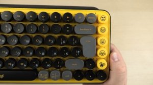 Розпаковка Logitech POP Keys Wireless Mechanical Keyboard UA Blast Yellow