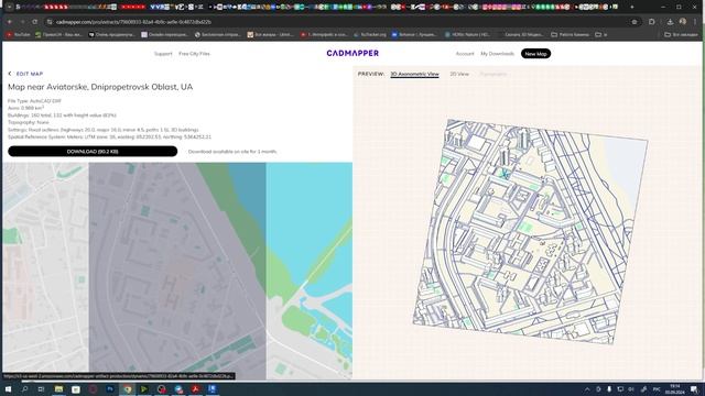 Как работать с openstreetmap | cadmapper в Revit для курсовой работы смотреть онлайн