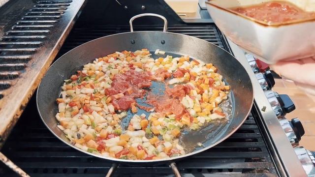 Испанская паелья с морепродуктами 🥘Spanische Paella Mit Meeresfrü