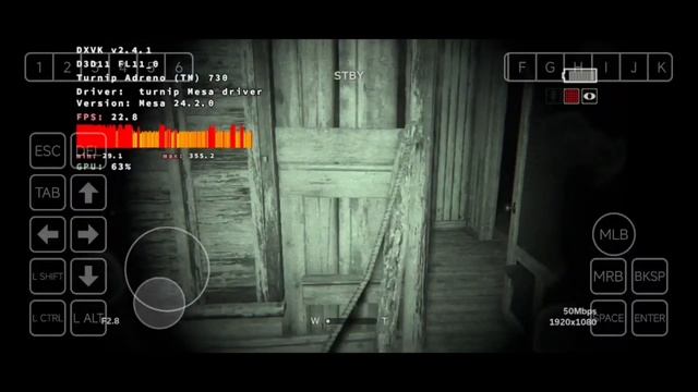 Outlast 2 on Android POCO F4 GT Winlator Оутласт 2 на телефоне смотреть онлайн
