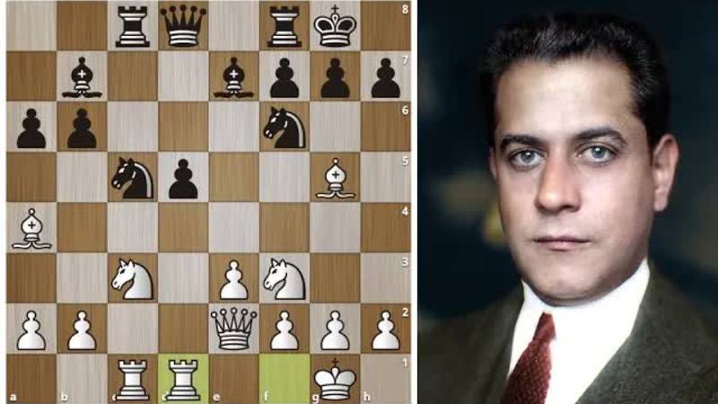 Хосе Рауль Капабланка. Шедевр позиционной игры! Шахматы.