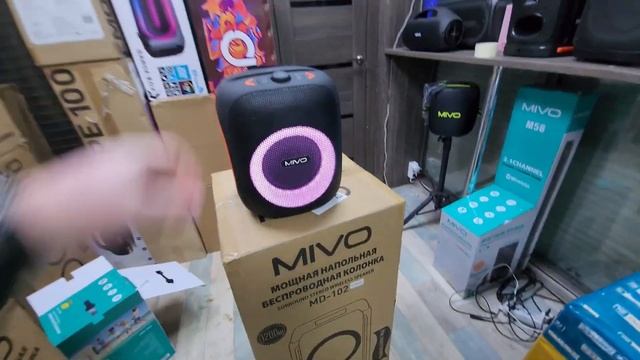 MIVO MD 163 портативная блютуз колонка караоке под штатив ? смотреть онлайн