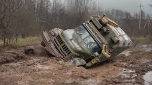 ГДЕ УАЗЫ ТОНУЛИ -  ПРОЕХАЛ  ВОЕННЫЙ ЗИЛ 131 на СПОР!