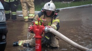 Применение пожарного гидранта - Развертывание АЦ на пожарном гидранте