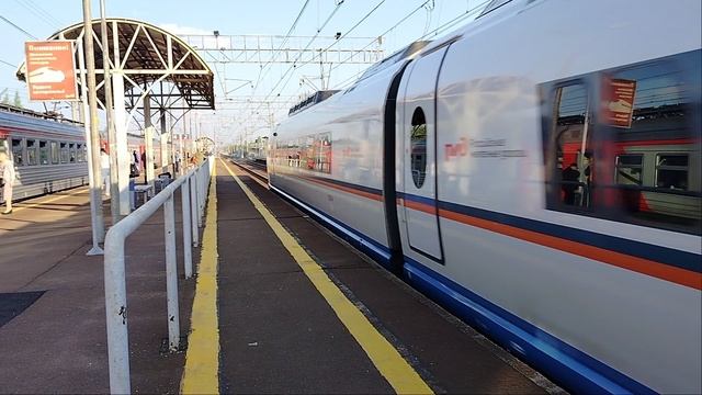 24 мая 2025 г. Два Высокоскоростных Сапсана ЭВС1-14 и ЭВС1-19 Славянка смотреть онлайн