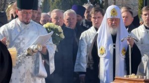 Погребение батюшки Илия (схиархимандрита Илия)