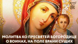 Молитва ко Пресвятей Богородице о воинах, на поле брани  сущих