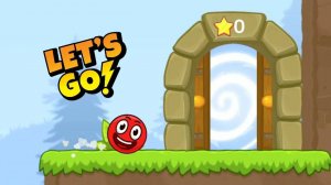 Красный Шар в игре Bounce Ball 5 Уровни 1-5