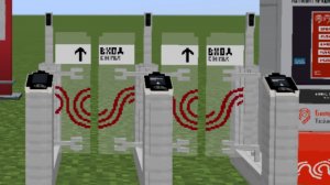 Как сделать турникеты для станции в Майнкрафт без модов