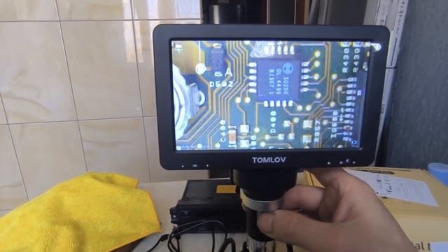 ЦИФРОВОЙ МИКРОСКОП ПРОФЕССИОНАЛЬНЫЙ TOMLOV DM9 Pro HDMI 7-дюйм