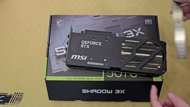 Распаковка и обзор видеокарты NVIDIA MSI GeForce RTX 5070 Ti SHADOW 3X OC смотреть онлайн