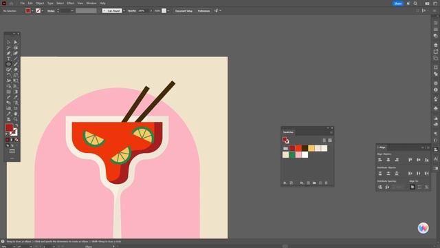 Как нарисовать летний напиток в ретро-стиле с текстур?