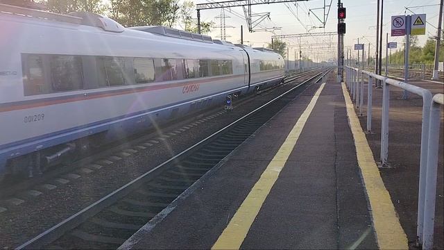 24 мая 2025 г. Высокоскоростной Электропоезд Сапсан ЭВС1-09 Славянка смотреть онлайн