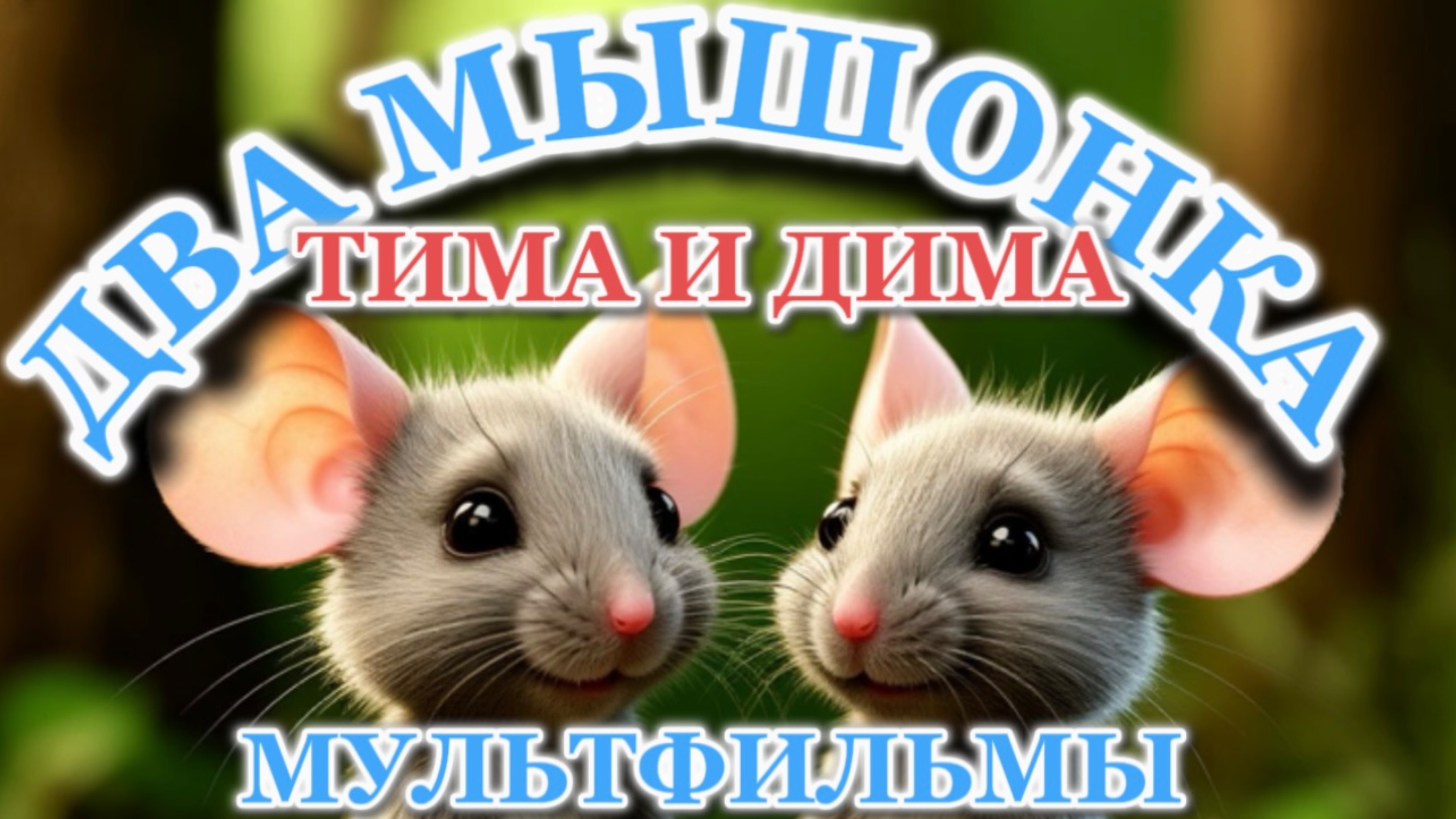 Мультфильм для малышей ДВА МЫШОНКА , познавательные мультфильмы для детей и малышей