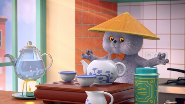 Кот Басик, 1 сезон, 13 серия. Успокаивающий чай