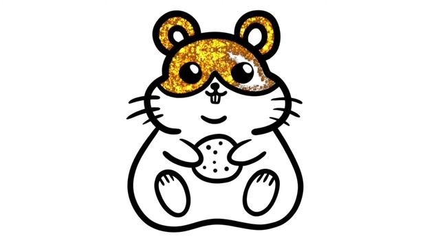 Drawing a Hamster for Kids/ Bolalar Uchun hamster chizish / Рисунок хомяка для детей смотреть онлайн