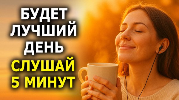 Слушай этот настрой — и день будет удачным и счастливым | Рабочие утренние аффирмации