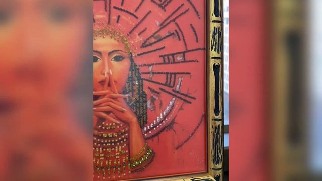 Africa painting with beads. Африка картина бісером смотреть онлайн