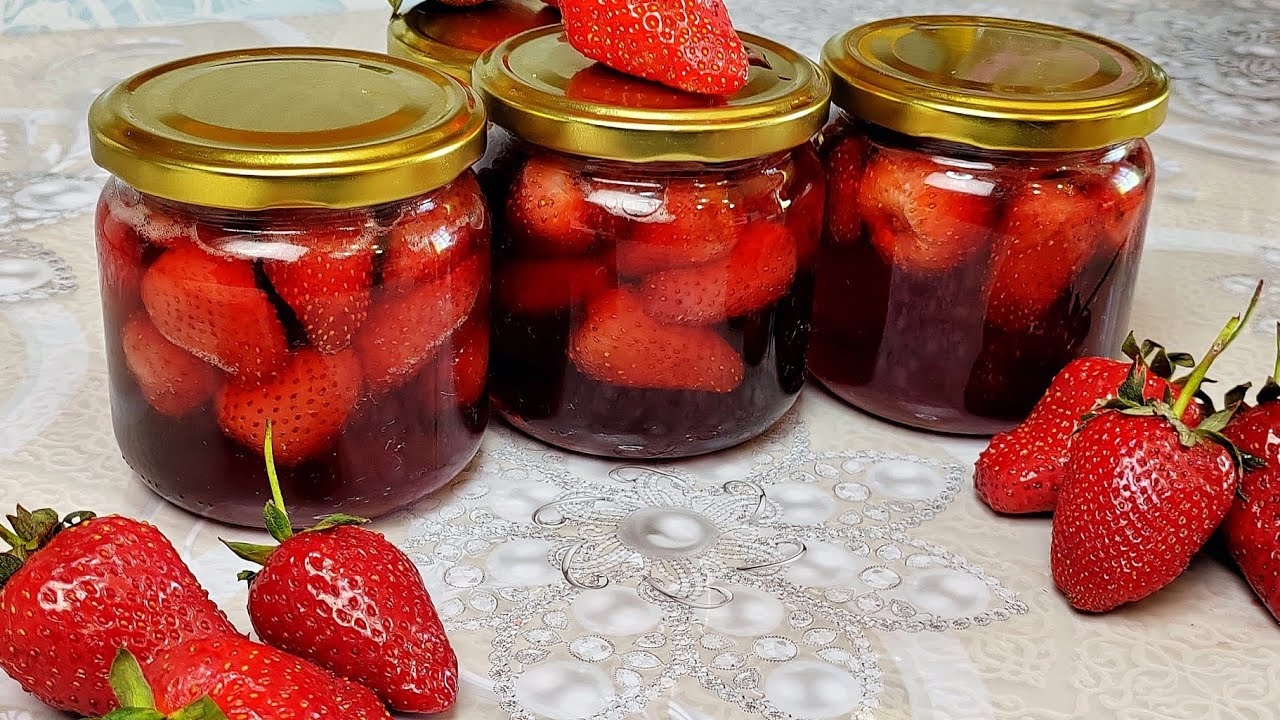 Клубничное варенье без варки— Королевское клубничное варенье.🍓🍓🍓 смотреть онлайн