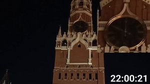 Бой курантов на Красной площади. Спасская башня 20 сент