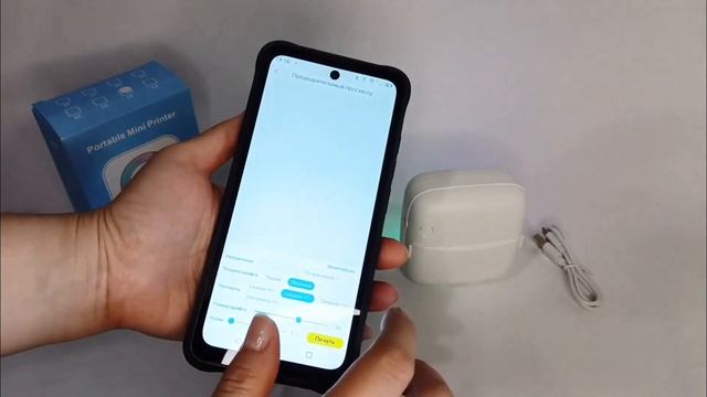Портативный Мини-принтер для телефона Printo Bos C31 термоп?