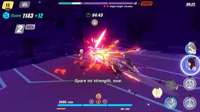 играю в Honkai Impact 3rd против босса Bright Knight Excelsis супер интересно смешно смотреть онлайн