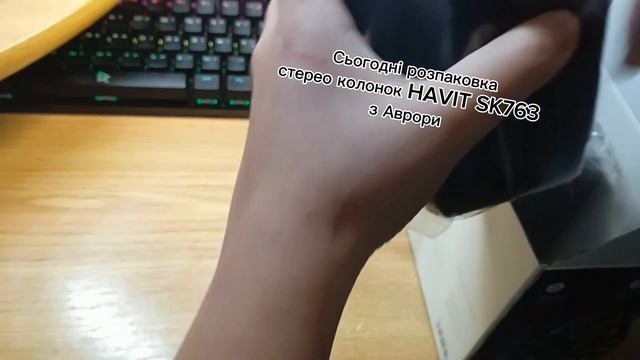 Розпаковка стерео колонок з Аврори *HAVIT SK763* смотреть онлайн