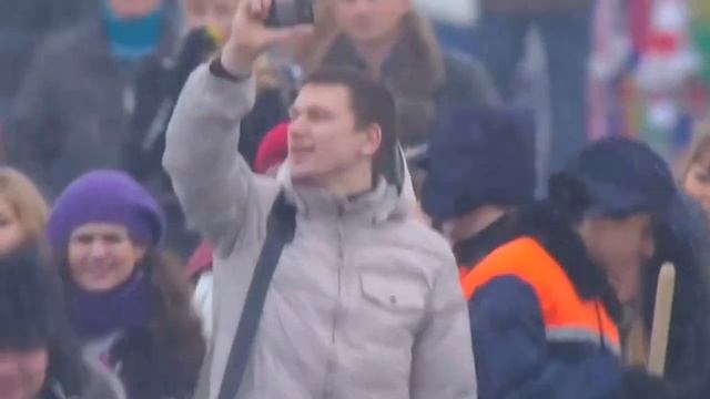 Нереально классный флешмоб 26 02 12 на Воробьевых горах 1 смотреть онлайн