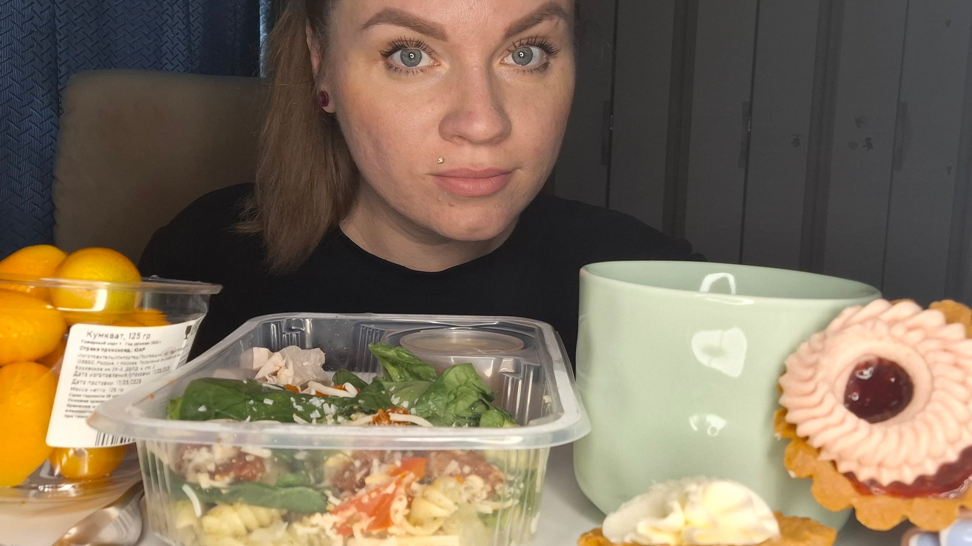 Мукбанг Завтрак | Кумкват, паста-салат и корзиночки, все приятного) #мукбанг #Завтрак #фудблог смотреть онлайн