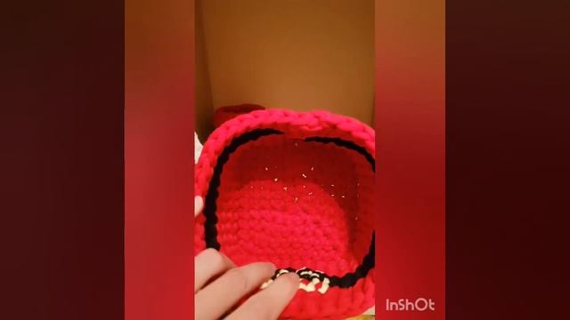 Вязаная корзинка Санта Клаус/ новогодняя корзинка/ Santa Claus/ Левша вяжет/ Вязание для левшей смотреть онлайн