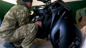 Установка акб в электромотоцикл.