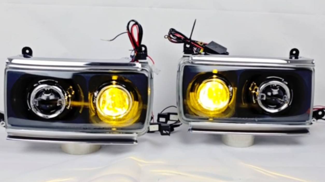 Toyota Land Cruiser 80 светодиодный тюнинг комплект фар смотреть онлайн