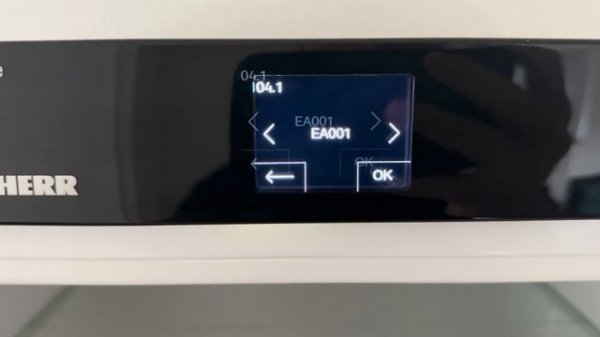 Liebherr CU 2915 Smart - сервис меню