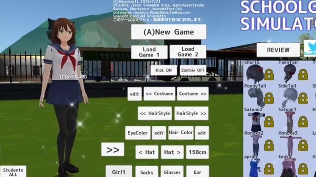 💉 Обзор на Etsuko Mod School Girls Simulator 🍓 // Сгс // Мидори сгс