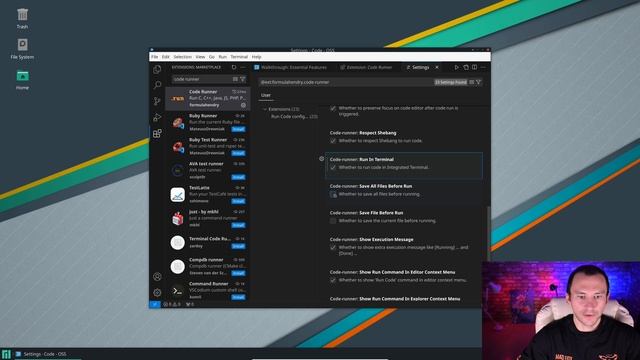 Установка и настройка Visual Studio Code в Manjaro Linux 24.2.1 смотреть онлайн