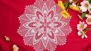 Салфетка крючком "Хоста" - мастер класс. Часть 1